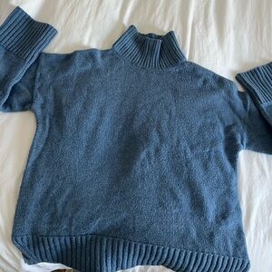 Abercrombie & Fitch Blue Turtle Neck Sweater